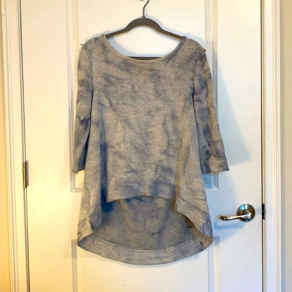 Free People Cloudy Day Sweatshirt in Blue - Picture 2 of 7